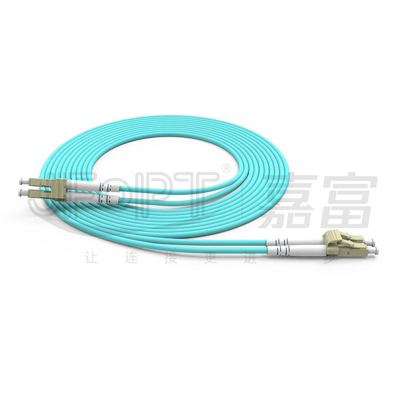 Acqua mista a fibra ottica duplex del cavo di toppa di LC-LC 50/125 3.0mm di LSZH