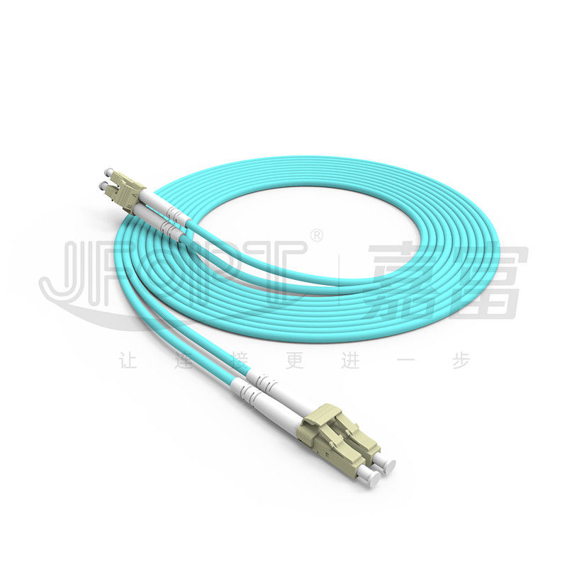 Acqua mista a fibra ottica duplex del cavo di toppa di LC-LC 50/125 3.0mm di LSZH