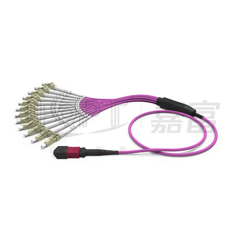 MPO - uscita LC DX del cavo di toppa di sblocco di LC 2.0mm con il puntale standard di perdita di millimetro della clip
