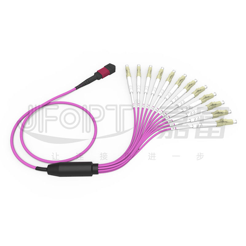 MPO - uscita LC DX del cavo di toppa di sblocco di LC 2.0mm con il puntale standard di perdita di millimetro della clip
