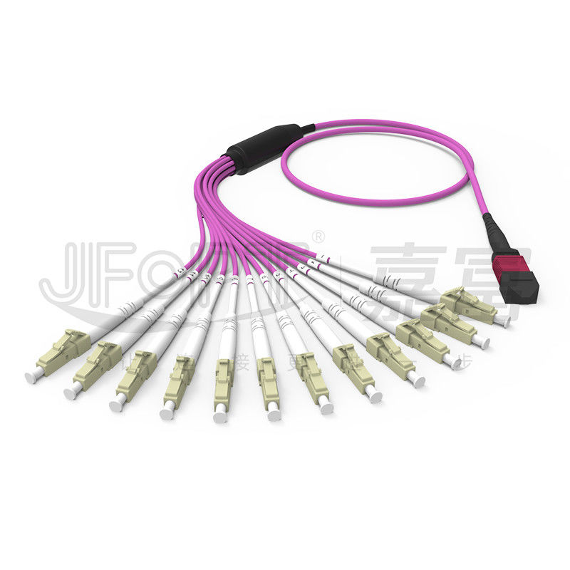 MPO - uscita LC DX del cavo di toppa di sblocco di LC 2.0mm con il puntale standard di perdita di millimetro della clip