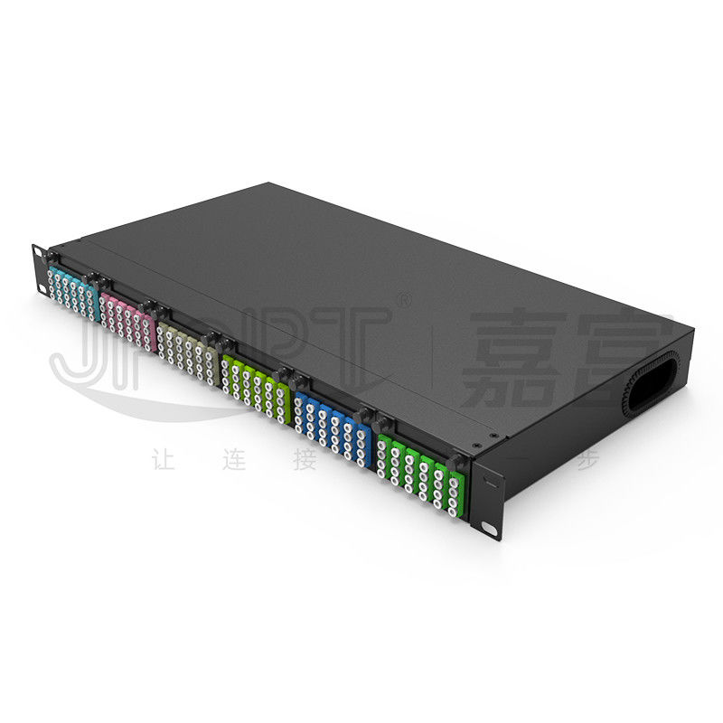 Centri a 19 pollici standard del quadro d'interconnessione di fibra 1U i 144 con le cassette di 6PCS MPO-LC 24F MPO