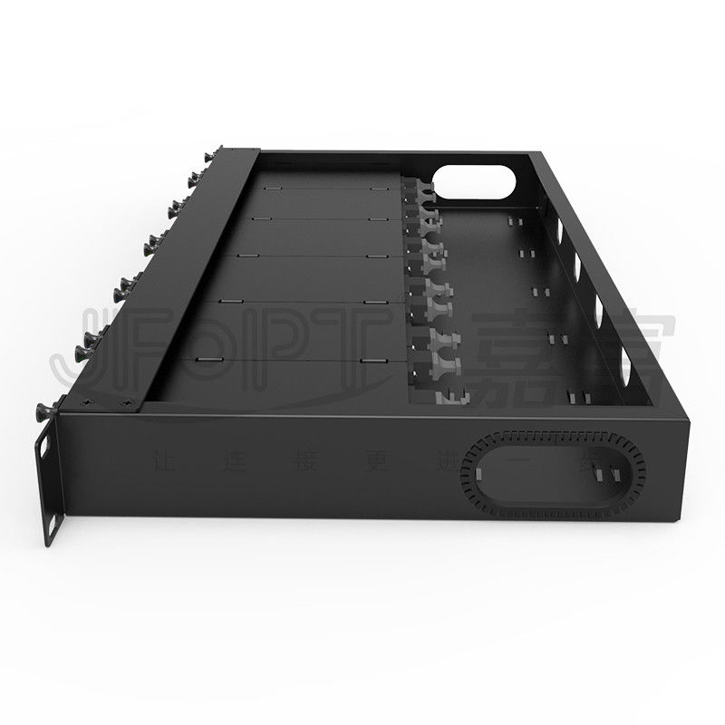 Centri a 19 pollici standard del quadro d'interconnessione di fibra 1U i 144 con le cassette di 6PCS MPO-LC 24F MPO