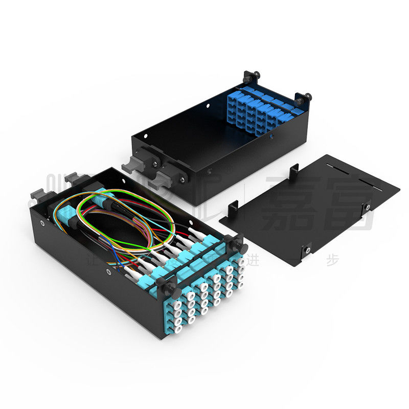 Centri a 19 pollici standard del quadro d'interconnessione di fibra 1U i 144 con le cassette di 6PCS MPO-LC 24F MPO