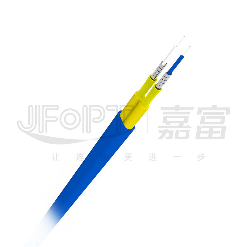 Cavo corazzato del sottomarino del cavo a fibre ottiche 3.0mm di Dual Core corazzato con la metropolitana a spirale