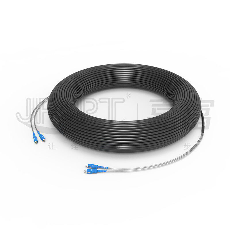 Cavo tattico di Ofc delle singole fibre tattiche corazzate del cavo a fibre ottiche 2-4 personalizzabile