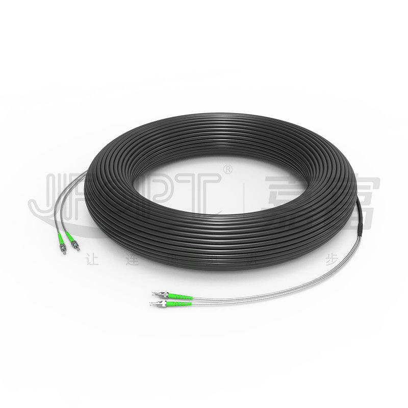 Cavo tattico di Ofc delle singole fibre tattiche corazzate del cavo a fibre ottiche 2-4 personalizzabile