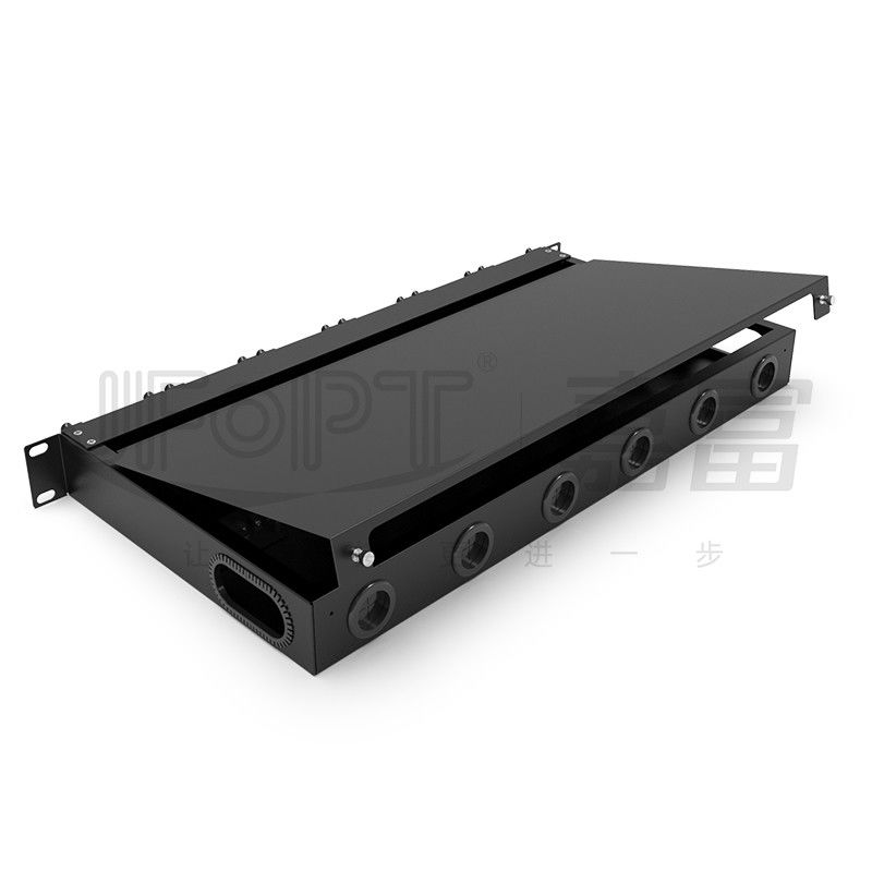 Le cassette del quadro d'interconnessione di fibra del supporto di scaffale 6pcs MPO con i centri 1pc 24 o 2pcs 12 svuota il cavo di MPO-LC
