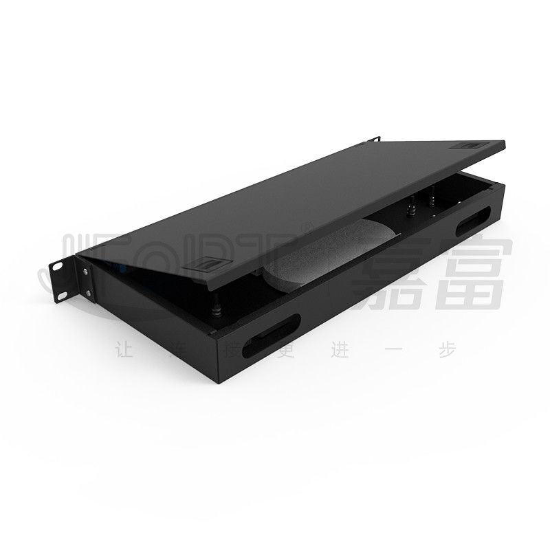 il quadro d'interconnessione del supporto di scaffale del porto del quadro d'interconnessione di 1U ToolLess 24 LC collega 48 fibre in duplex
