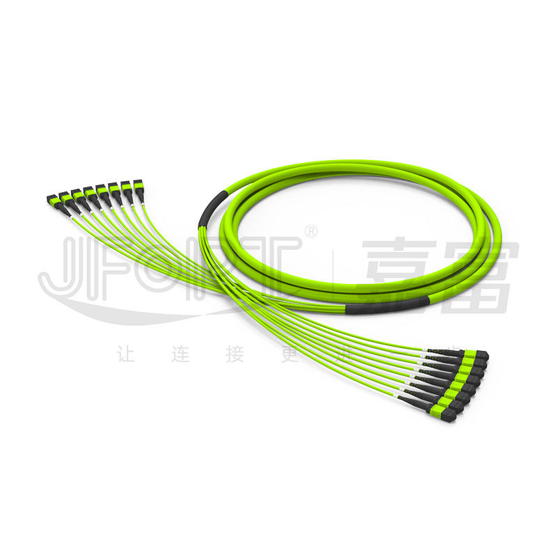96 larghezza di banda mista delle unità OM5 50/125 del saltatore 8 della fibra delle fibre MPO dei centri 12 alta
