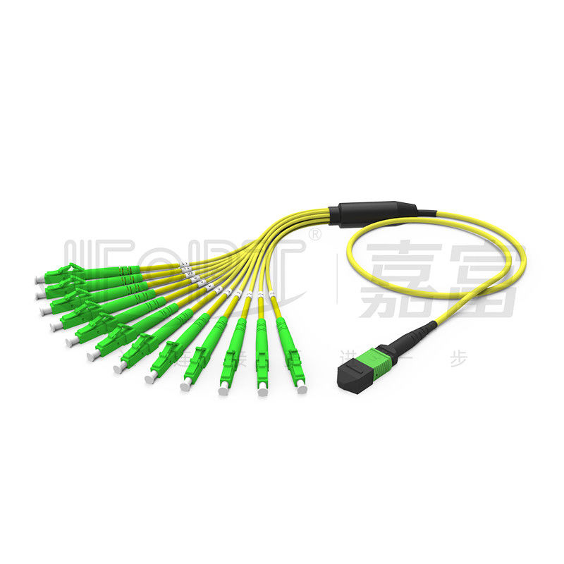 Mini MPO cavo di toppa della fibra del ramo MPO del cavo 2.0mm di sblocco di MPO-LC 3,0