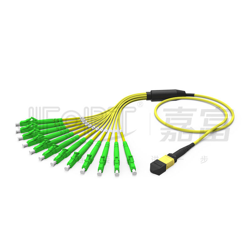 Mini MPO cavo di toppa della fibra del ramo MPO del cavo 2.0mm di sblocco di MPO-LC 3,0