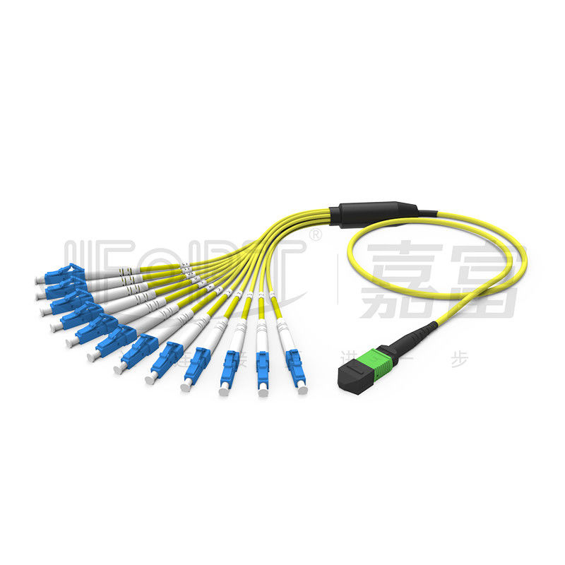 Mini MPO cavo di toppa della fibra del ramo MPO del cavo 2.0mm di sblocco di MPO-LC 3,0