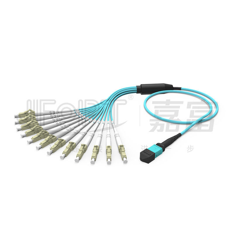 Mini MPO cavo di toppa della fibra del ramo MPO del cavo 2.0mm di sblocco di MPO-LC 3,0