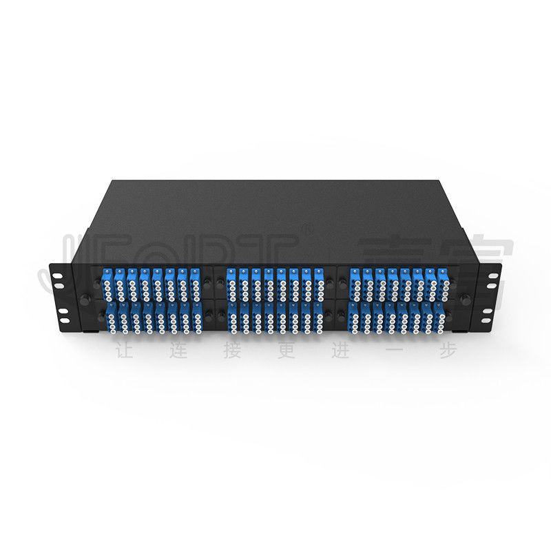 2U che fa scorrere il vassoio d'impionbatura di fusione ultra sottile delle fibre di LC QX 196 del quadro d'interconnessione di fibra del supporto di scaffale