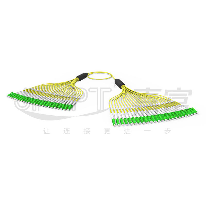 3.0mm pre hanno terminato il ramo esterno giallo della guaina LC/APC dei centri G657A1 del cavo a fibre ottiche 24
