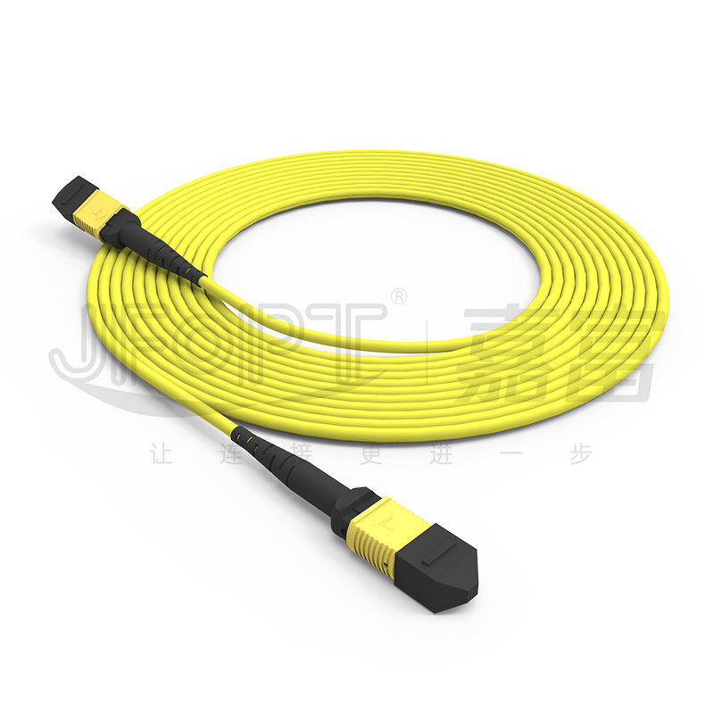 12-core MPO Trunk Cable Patch Cord Single-Mode G657A1/G657A2 3.0 LSZH Inversione della polarità A/B