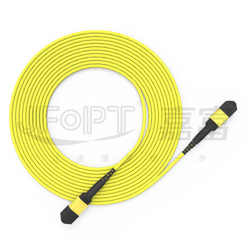 12-core MPO Trunk Cable Patch Cord Single-Mode G657A1/G657A2 3.0 LSZH Inversione della polarità A/B
