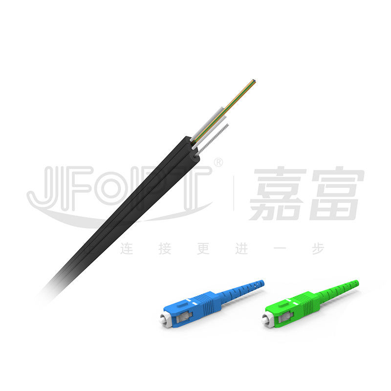 Cable di fibra ottica a tampone stretto di fibra ottica rinforzata in FRP a singolo nucleo SC-SC G657A1/A2
