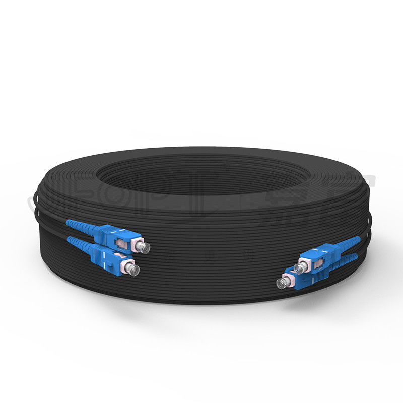 Cable di fibra ottica a tampone stretto di fibra ottica rinforzata in FRP a singolo nucleo SC-SC G657A1/A2