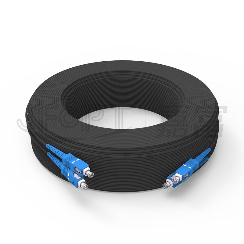 Cable di fibra ottica a tampone stretto di fibra ottica rinforzata in FRP a singolo nucleo SC-SC G657A1/A2