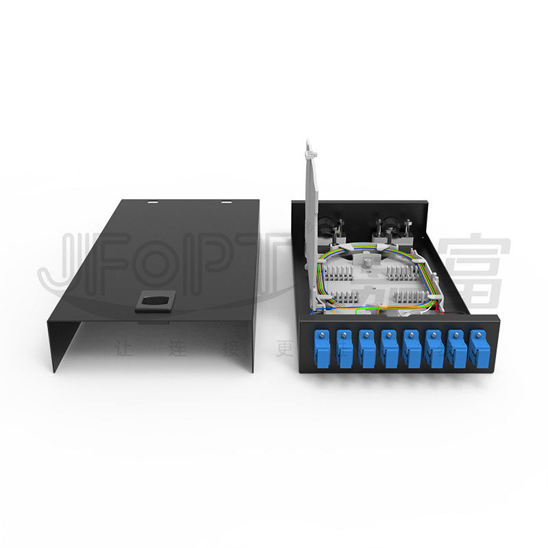 Scatola di terminazione a fibra ottica a chiusura/SC/LC/FC/ST montata a parete 8-12 porte Nero