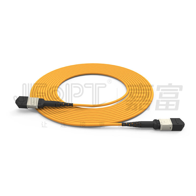 Cavo patch multimodale in fibra ottica multimodale con ghiera MPO a bassa perdita da 850 nm