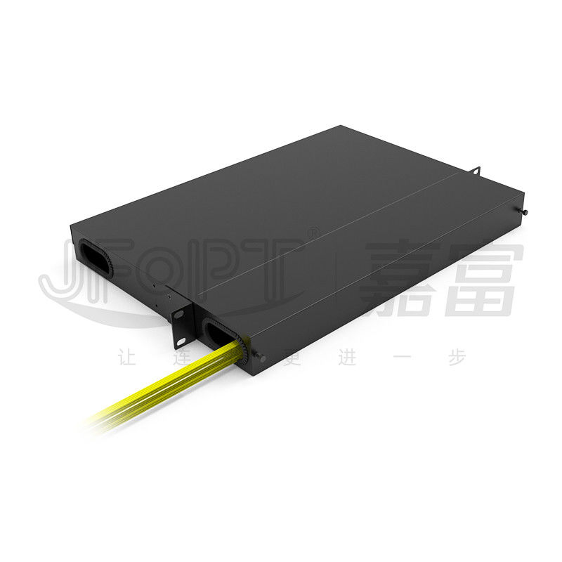 19 pollici 1U 96 Core 4 pezzi Modulo Box MPO Patch Panel ODF con Sequenza di fili standard predefinita LC Metal Rack montato