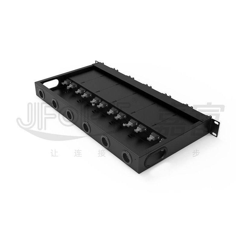 1U MPO-LC G657A1 144 Core Density High Density Junction Box Con LC Adapter Chassis in acciaio laminato a freddo