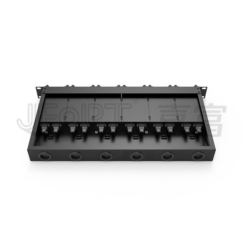 1U MPO-LC G657A1 144 Core Density High Density Junction Box Con LC Adapter Chassis in acciaio laminato a freddo