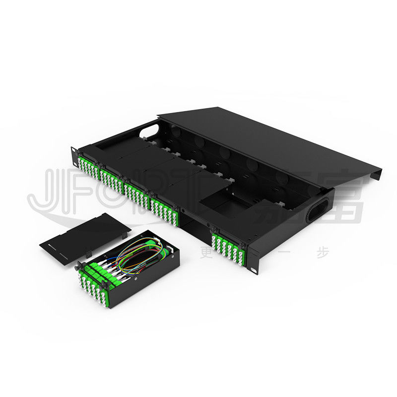 Chassis modulare ad alta densità per quadruplo adattatore LC MPO SM SL 144-core MPO-LC Patch Panel Fusion-free Module Box