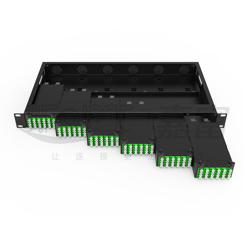 Chassis modulare ad alta densità per quadruplo adattatore LC MPO SM SL 144-core MPO-LC Patch Panel Fusion-free Module Box